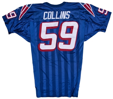 1998 Todd Collins Game Worn New England Patriots Home Jersey (New England Patriots COA)